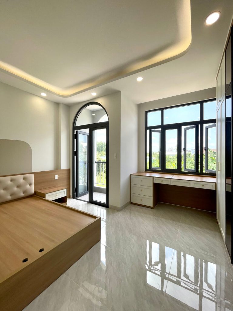 Phòng ngủ được bàn giao đầy đủ nội thất