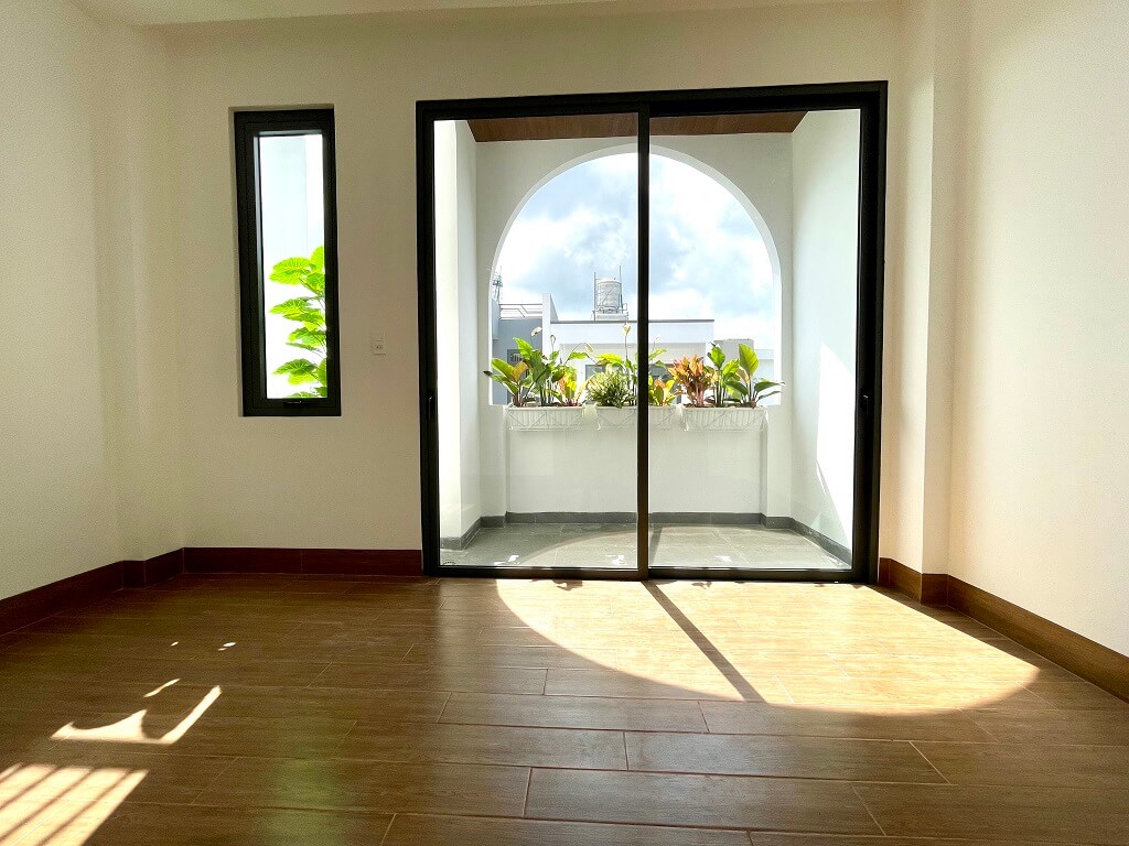 Phòng ngủ đón nắng sáng tự nhiên rất tốt cho sức khoẻ