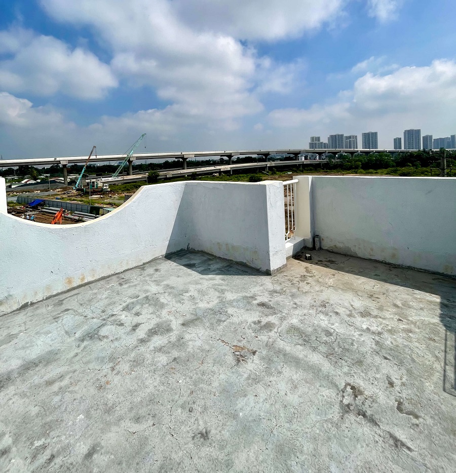 Sân thượng căn nhà dễ dàng nhìn thấy Vinhomes Quận 9