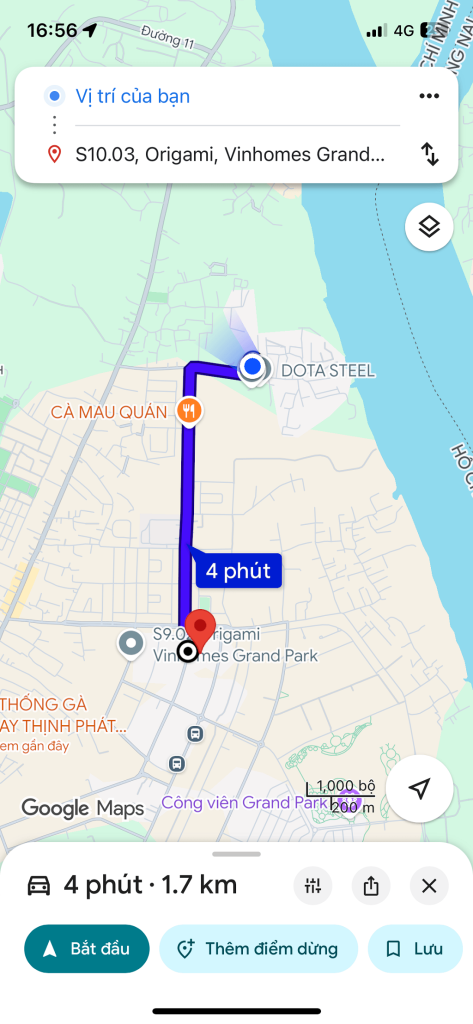 Vị trí nhà Phố Quận 9 có sân vườn
