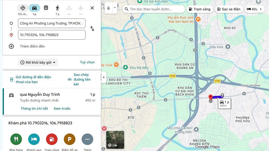 Vị trí nhà phố Phú Hữu Quận 9