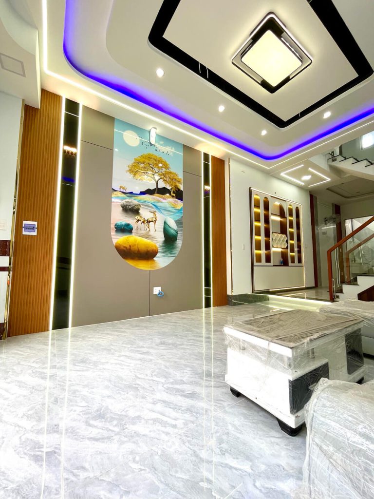 Phòng khách nhà đường Lã Xuân Oai, Quận 9